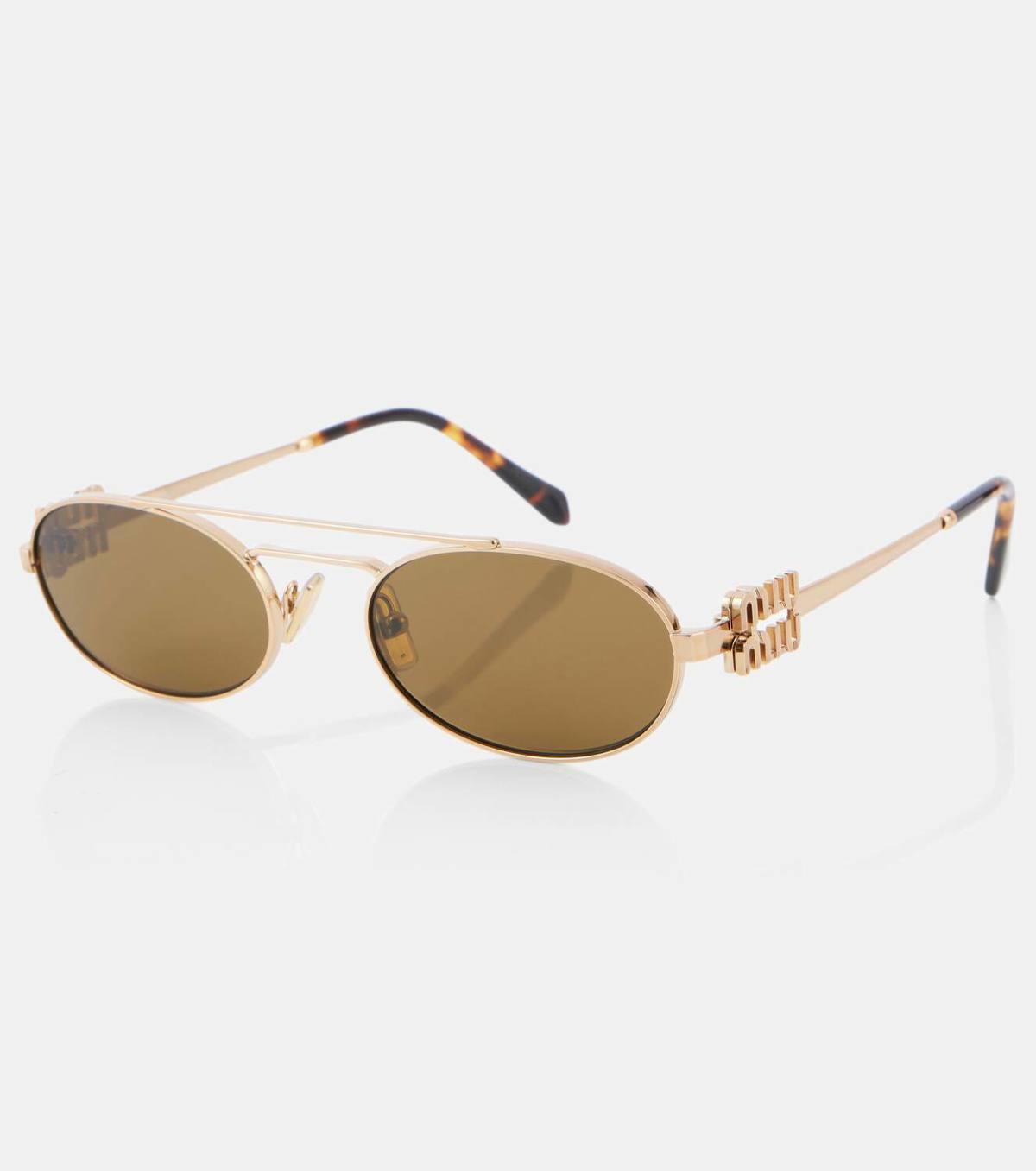 小物 miumiu oval sunglasses made in italy Miu Miu Logo Metal Oval Sunglasses | Neiman Marcus