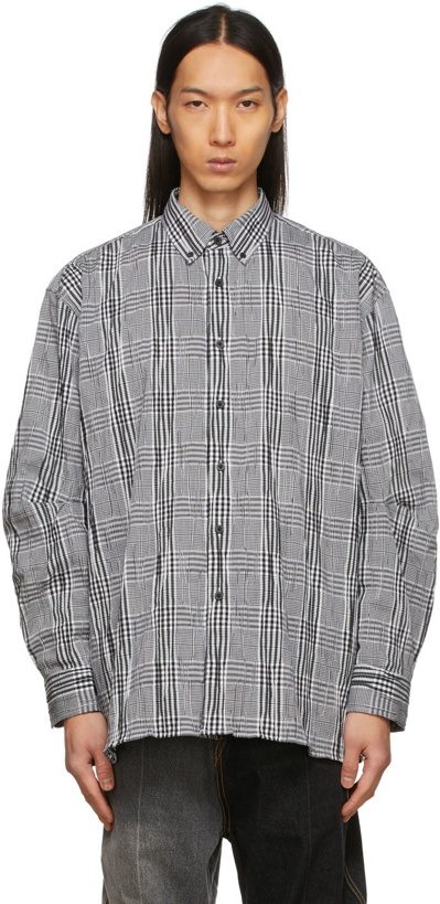 Photo: ADER error Black & White Check Elber Shirt