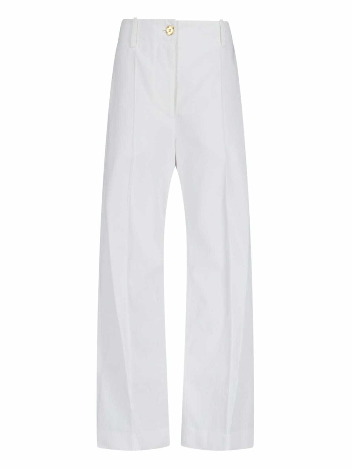 Patou Scalloped cotton poplin shorts Patou