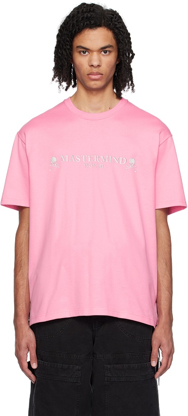 Photo: MASTERMIND WORLD Pink 3D Skull T-Shirt