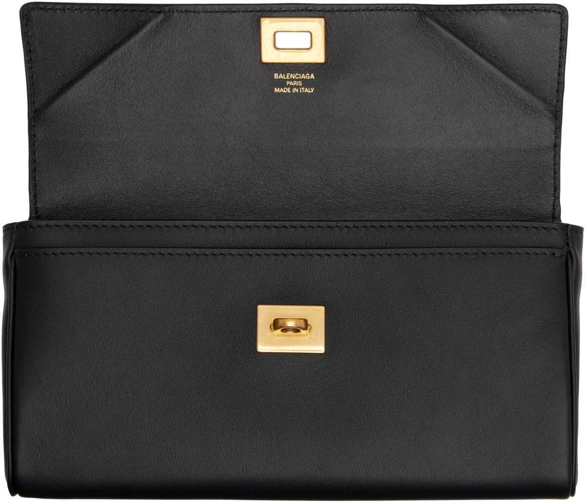 Balenciaga Black Rodeo Continental Wallet Balenciaga
