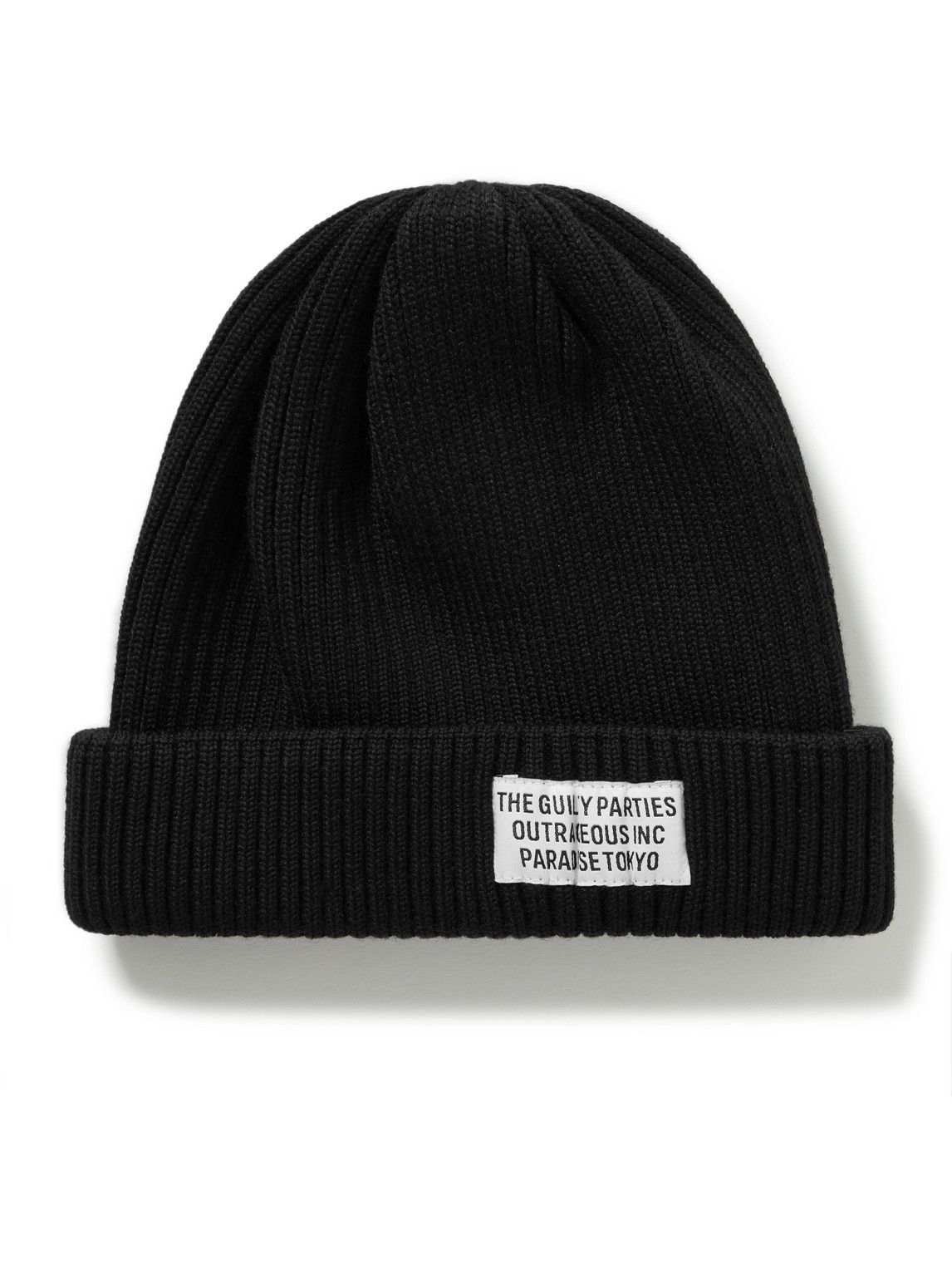 Wacko Maria - Logo-Appliquéd Ribbed Wool Beanie Wacko Maria