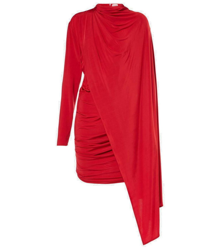Photo: Magda Butrym Caped cupro-blend minidress
