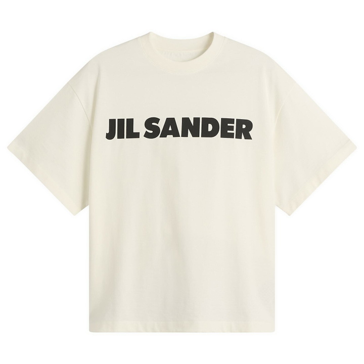 Photo: Jil Sander Women's Logo T-Shirt in Porcelain