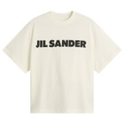 Jil Sander Women's Logo T-Shirt in Porcelain