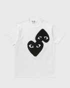 Comme des Garçons Play TEE LOGO PRINT KNIT White Mens Shortsleefe