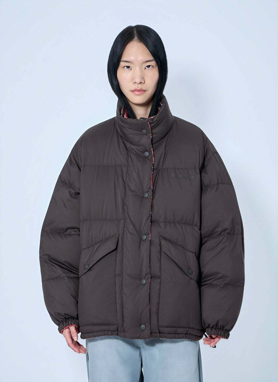 Miu Miu Padded Jacket with High Collar