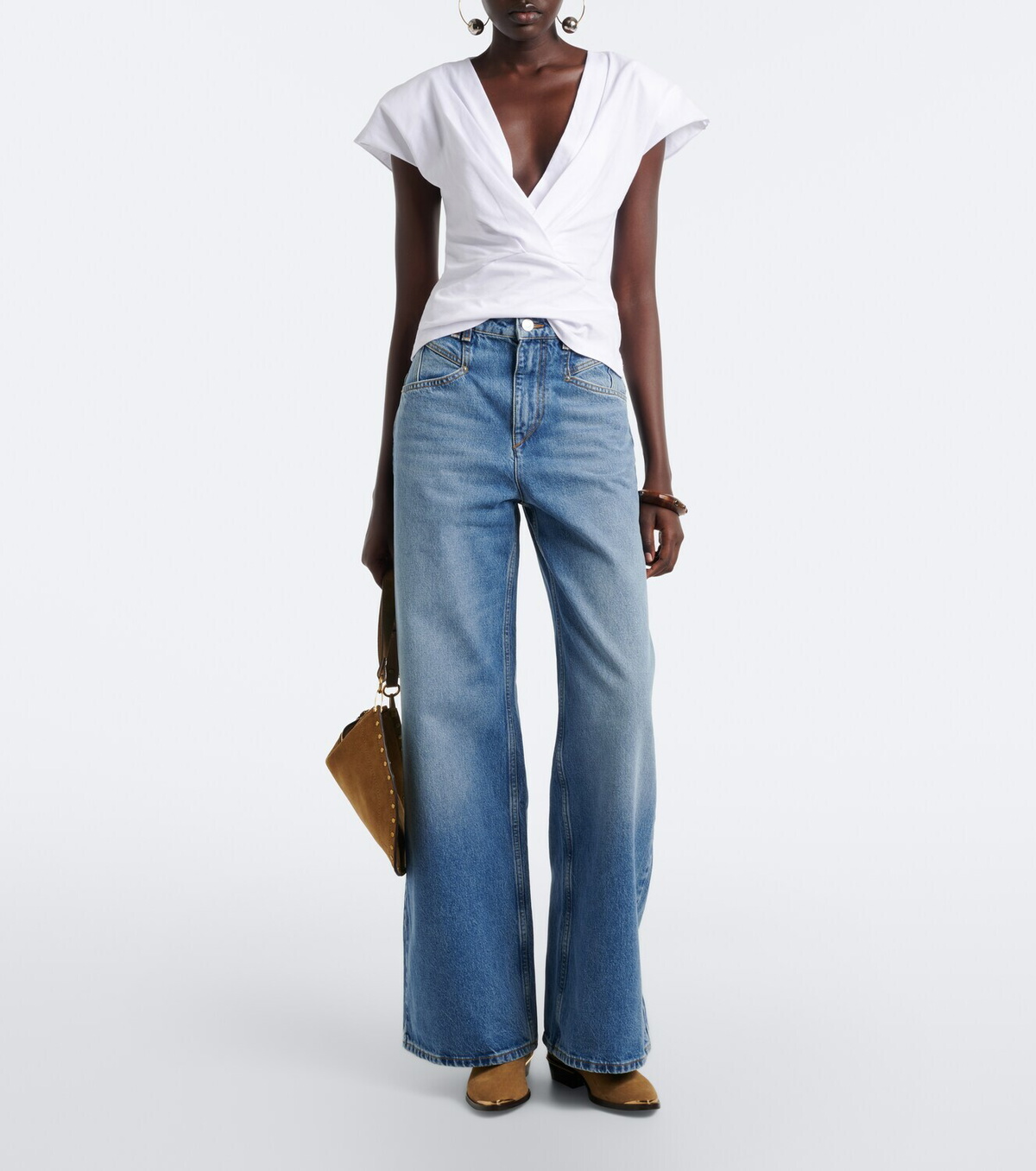 Isabel Marant Nadrine cotton jersey top