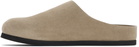 Common Projects Taupe Suede Slip-on Loafers