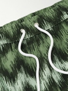 Missoni - High Frequency Straight-Leg Mid-Length Striped Swim Shorts - Green