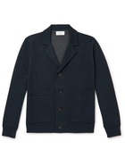 Mr P. - Double-Faced Knitted Cotton Jacket - Blue
