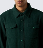 God's True Cashmere Cashmere shirt with malachite