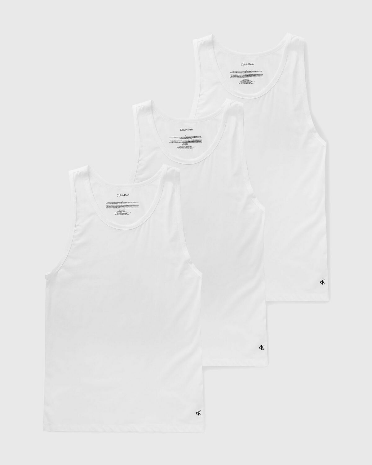 Calvin Klein Underwear TANK TOP COTTON MIC STR 3-PACK White Men