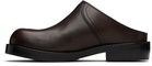 Dries Van Noten Brown Leather Clogs