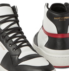 SAINT LAURENT - Leather High-Top Sneakers - Black