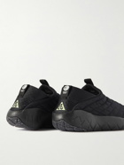 Nike - ACG Air Moc 3.5 Collapsible-Heel Faux Suede-Trimmed Quilted Ripstop Slip-On Sneakers - Black