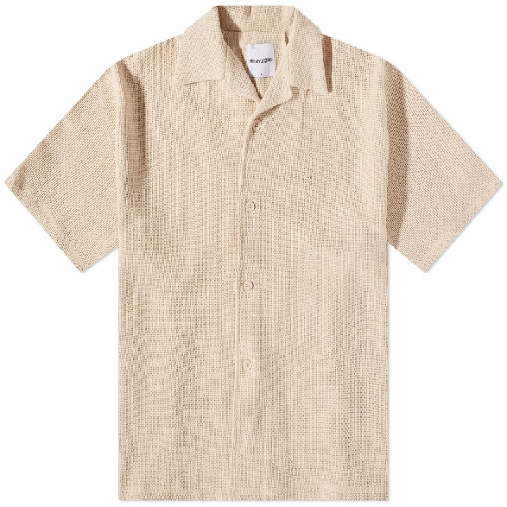 Photo: MKI Men's Loose Weave Vacation Shirt in Raw