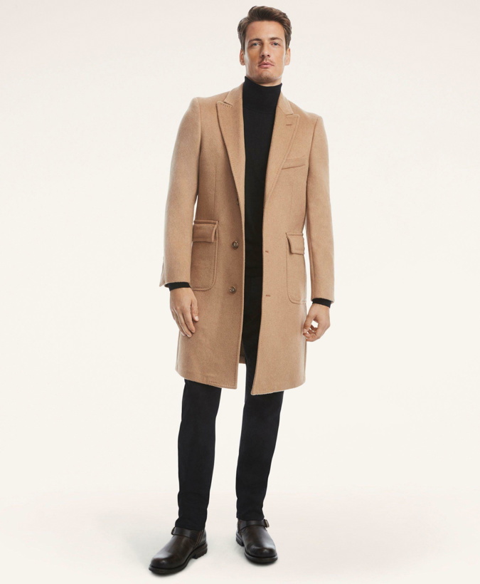 Photo: Brooks Brothers Men's Camel Hair Polo Coat | Brown