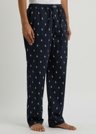 Polo Ralph Lauren Logo Cotton-poplin Pyjama Trousers Navy