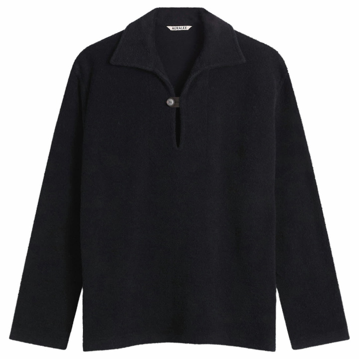 Photo: Auralee Women's Pile Shirt in Navy