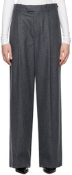 Carven Gray Wide Leg Trousers