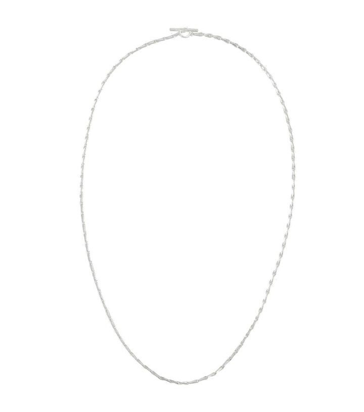 Photo: All Blues - Fold Long sterling silver necklace