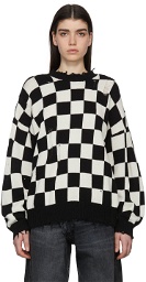 R13 Black & White Oversized Sweater