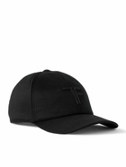 TOM FORD - Leather-Trimmed Logo-Embroidered Cashmere Baseball Cap - Black