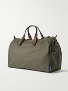 Bleu de Chauffe - Leather-Trimmed Logo-Print Canvas Weekend Bag