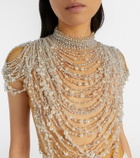 Clio Peppiatt Zsa Zsa embellished gown