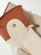 Loro Piana - Guanto Leather-Panelled Shell Ski Gloves - White