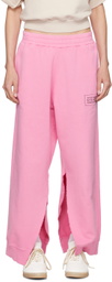 MM6 Maison Margiela Pink Vented Sweatpants