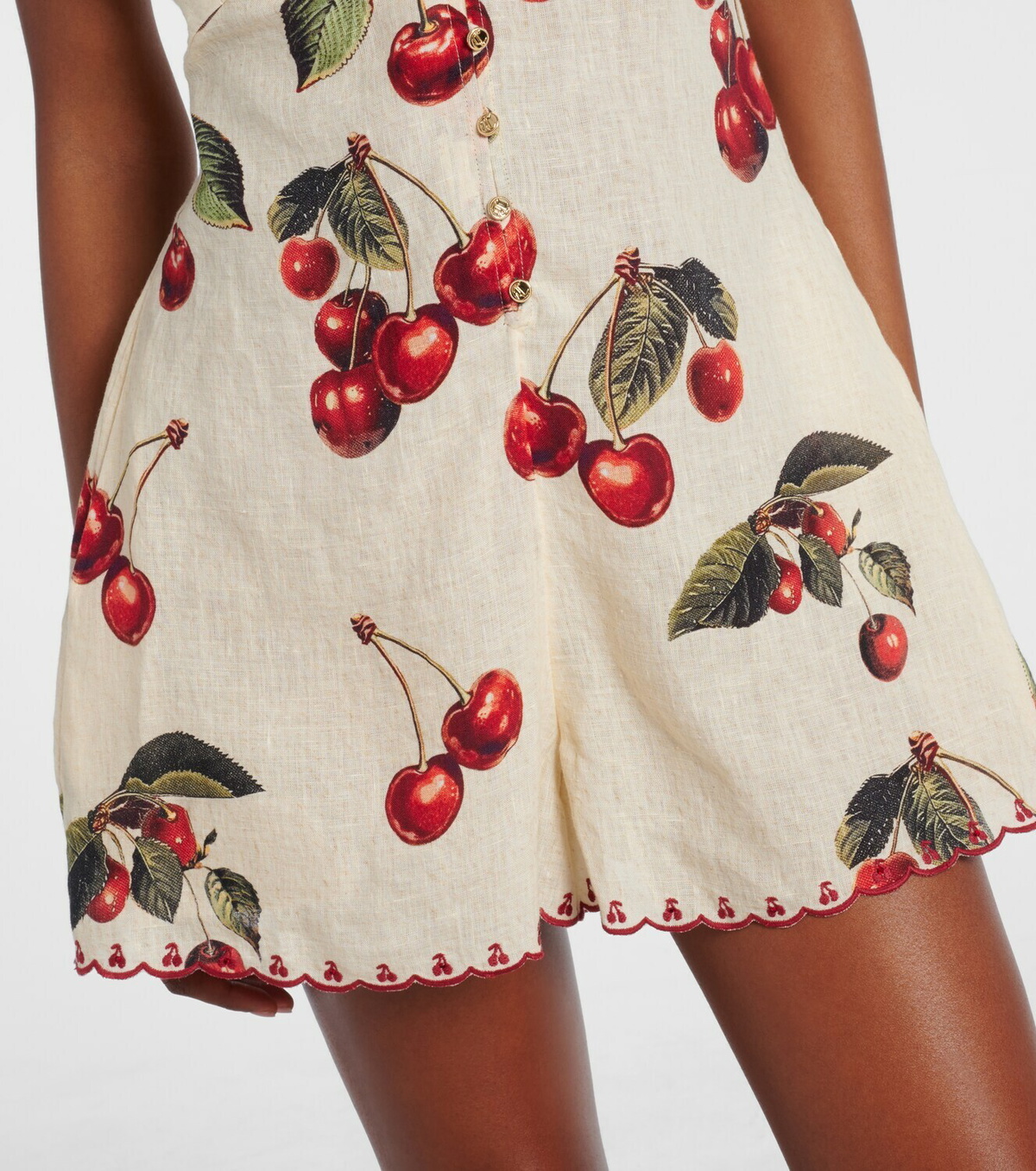 Camilla Notes From The Road printed linen romper