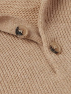 Alanui - Ribbed Cashmere and Cotton-Blend Polo Sweater - Neutrals