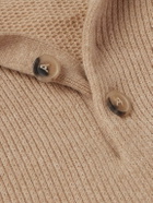 Alanui - Ribbed Cashmere and Cotton-Blend Polo Sweater - Neutrals