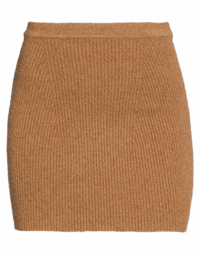Photo: Wardrobe. nyc Womens Mini skirt in Camel