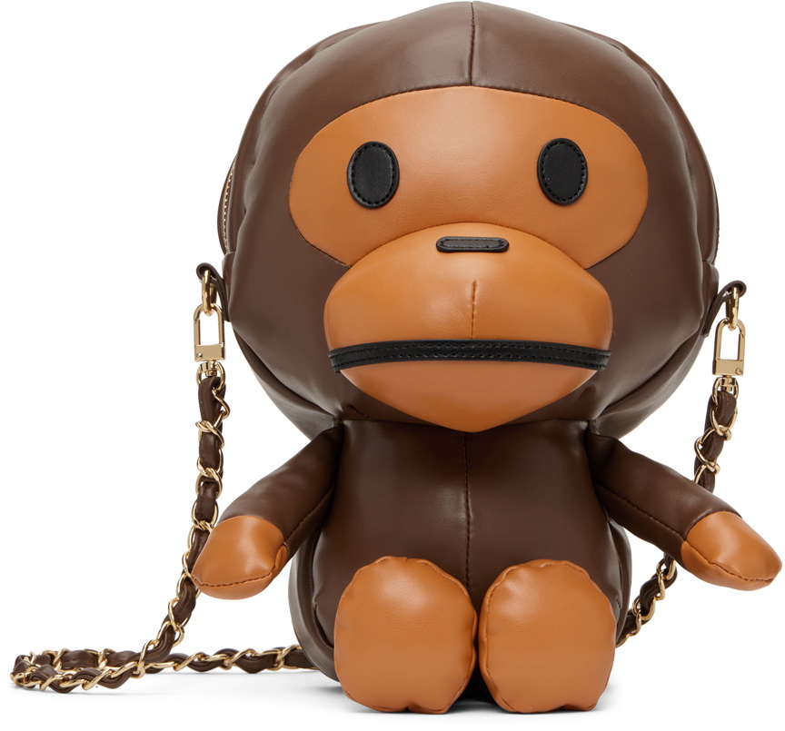 BAPE Brown Baby Milo Plush Doll Bag A Bathing Ape