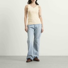 Auralee Women's Organic Cotton Fine Rib Tank Top in Ivory