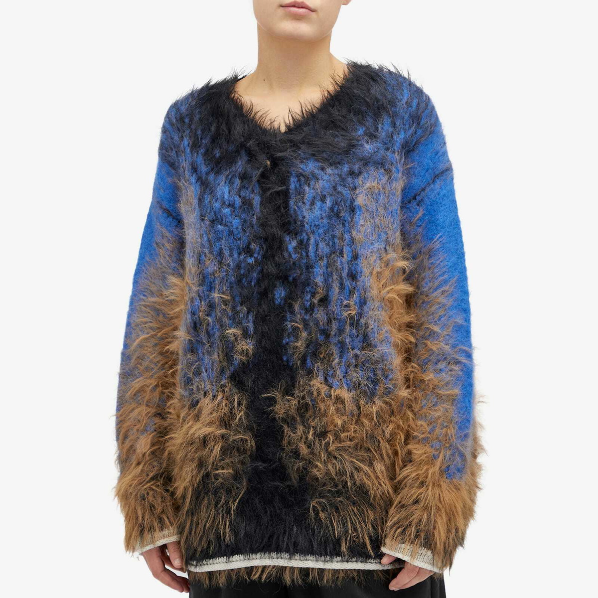 Y/Project Women's Hairy Gradient Sweater in Multi