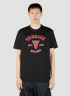 Versace - Varsity Logo Appliqué T-Shirt in Black
