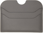 Acne Studios Gray Leather Card Holder