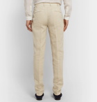 Boglioli - Cream Slim-Fit Linen Suit Trousers - Cream