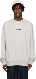 Jil Sander Gray Printed Sweatshirt