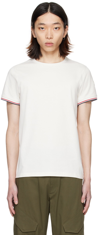 Photo: Moncler White Striped T-Shirt