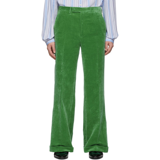 Photo: Gucci Green Velvet Trousers