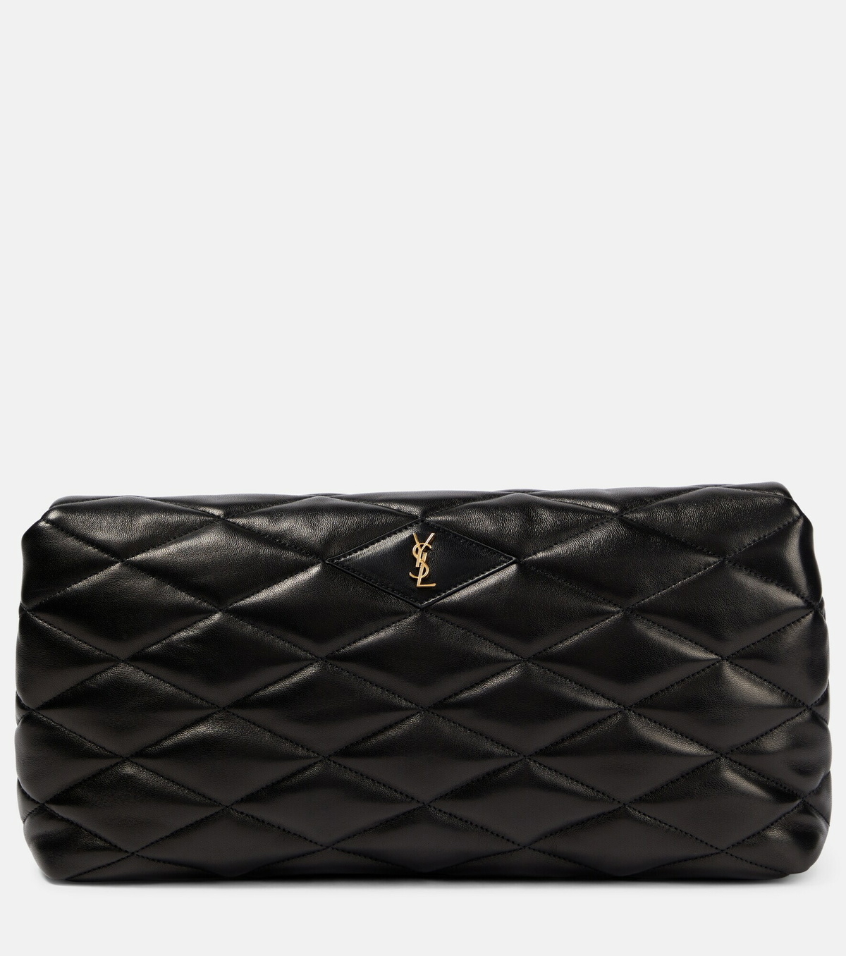 Saint Laurent - Sade Puffer quilted leather clutch Saint Laurent