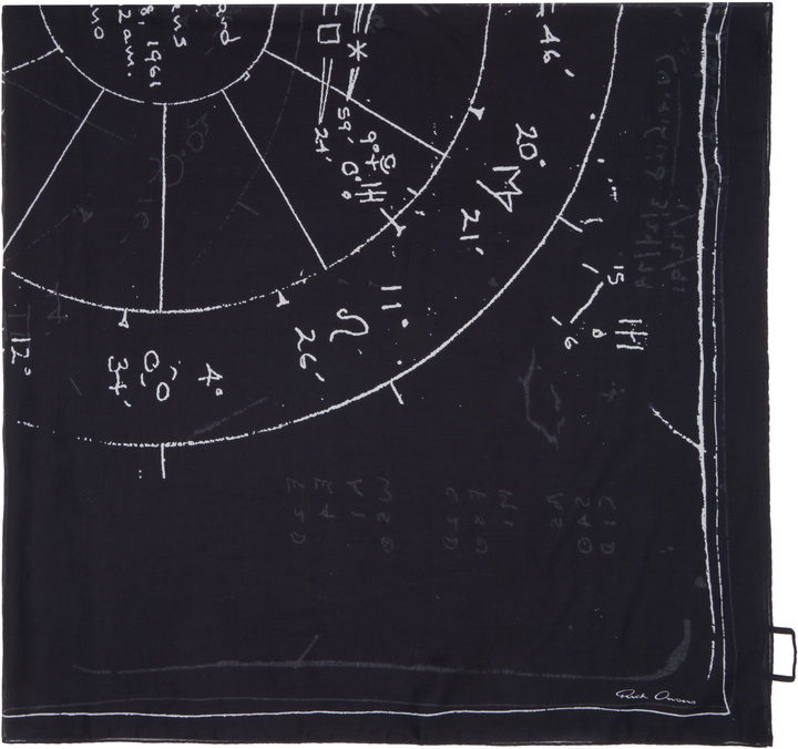 Photo: Rick Owens Black Temple Pino Astro Scarf