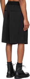 Jil Sander Black Fluid Viscose Shorts