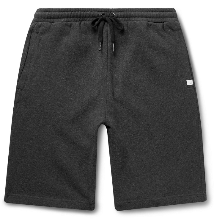 Photo: Derek Rose - Devon Slim-Fit Brushed Loopback Cotton-Jersey Shorts - Gray