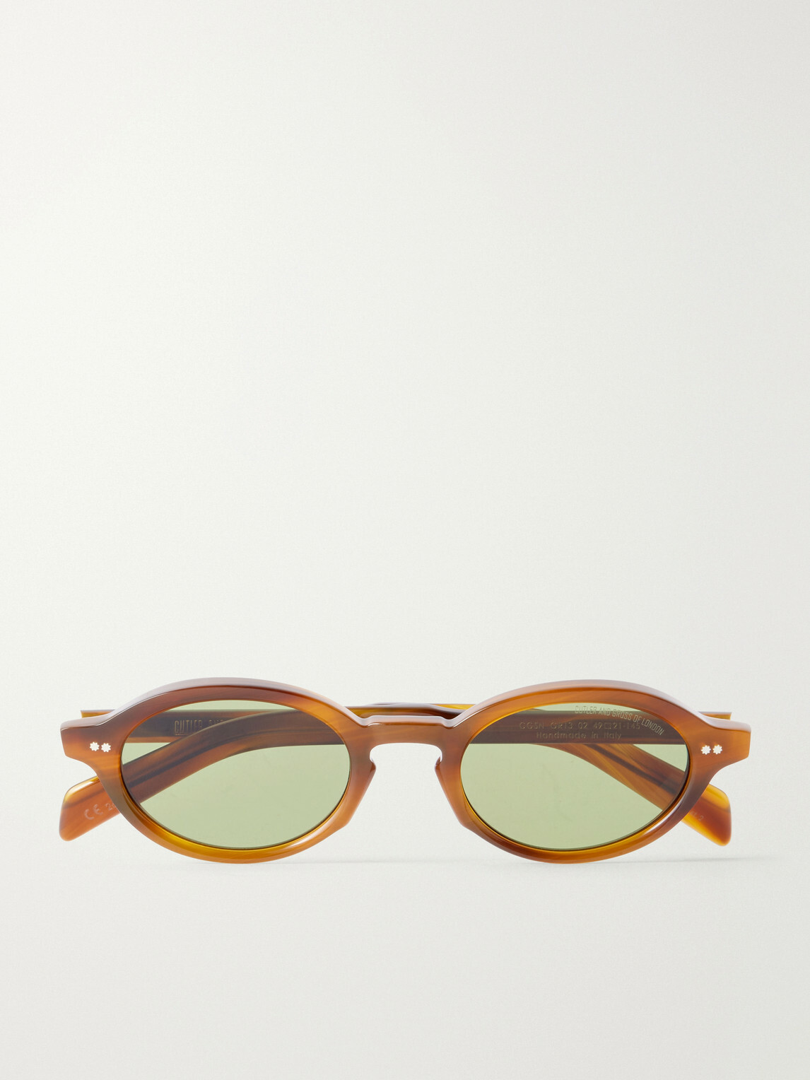 Cutler and Gross - GR13 Oval-Frame Acetate Sunglasses